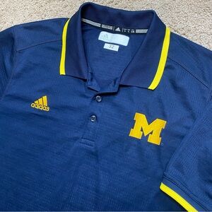 University Michigan Wolverines Football Team Issued Polo Shirt